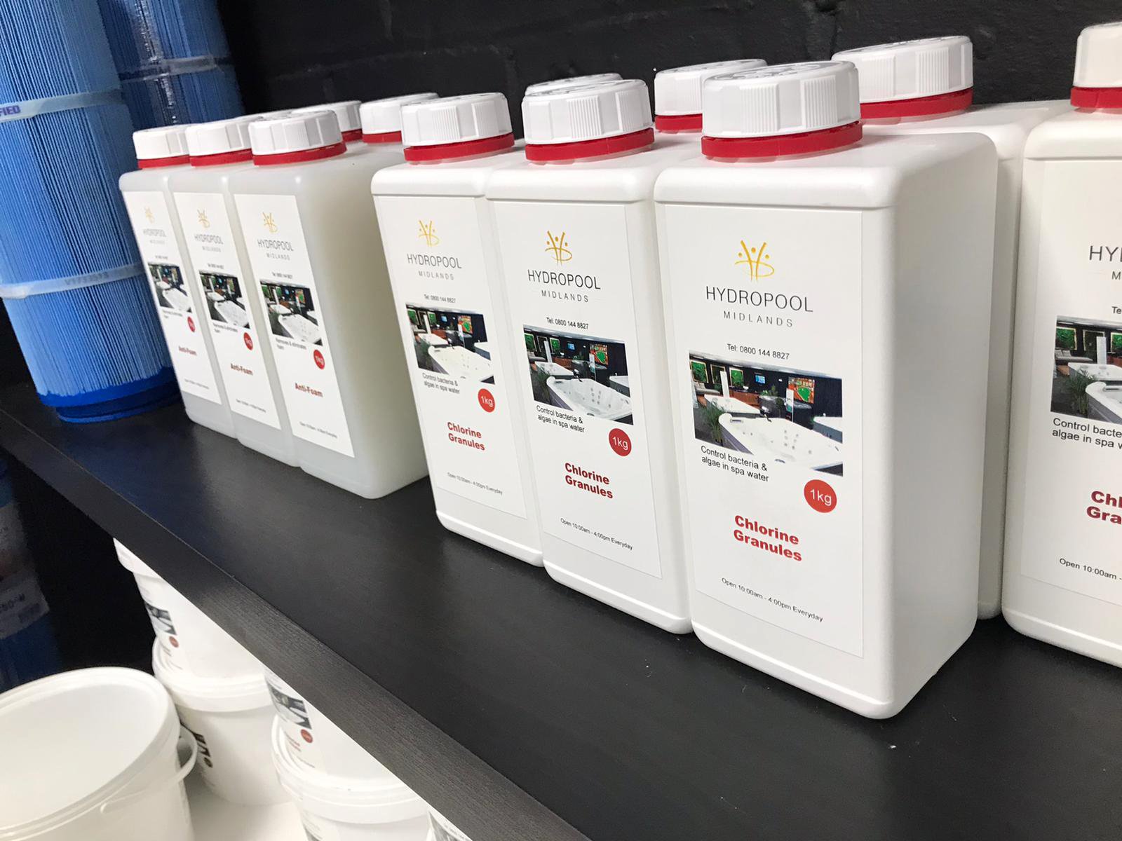 Hydropool Midlands - Showroom - Chemicals_01